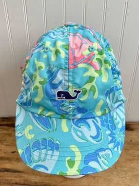 Vineyard Vines Kids' Beach Hat. Blue Summer Cap for Camp, Vacation, Beach.